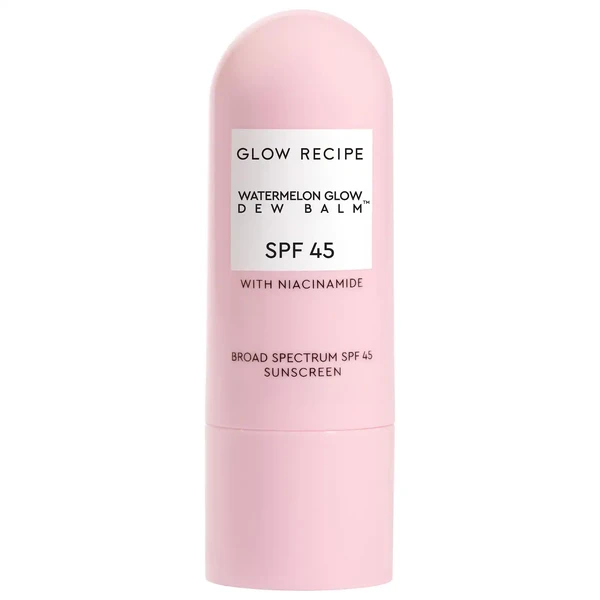 Сонцезахисний бальзам-стік для обличчя Glow Recipe Watermelon Glow Niacinamide Dew Balm Face Sunscreen Stick- SPF 45 Size: 0.5 oz / 14 g