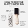 Зволожуючий сяючий гель Saie Mini Glowy Super Gel Lightweight Dewy Highlighter Color: Roseglow - universal rose gold glow Size 0.5 oz - Фото 10