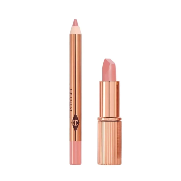 Набір для губ Charlotte Tilbury Mini Pillow Talk Lipstick & Liner Set Color: Pillow Talk Fair - cool pink nude
