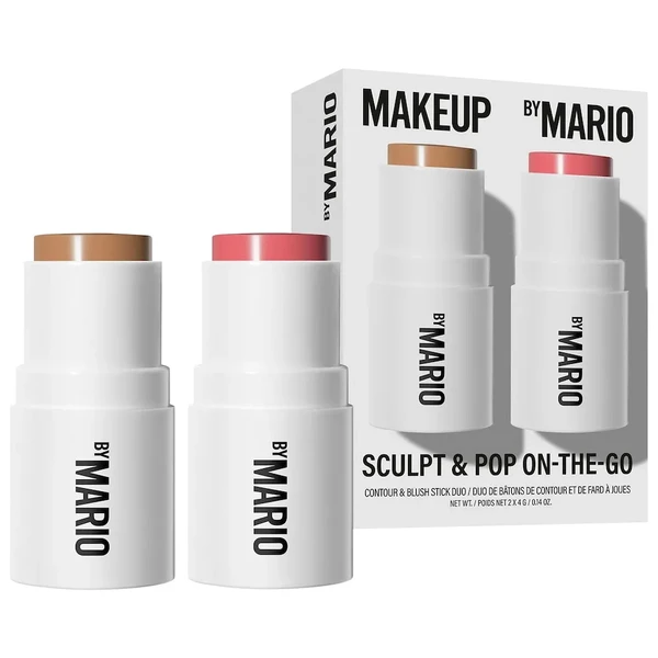 Міні-набір для контурингу та рум'ян MAKEUP BY MARIO Mini Sculpt & Pop On-The-Go Color: Light Medium / Sweet Pink - understated cool / neutral soft pink