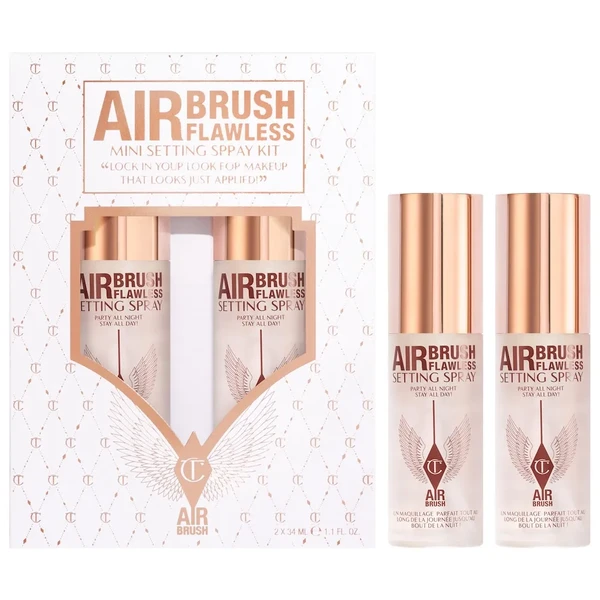 Фіксуючий спрей для макіяжу Charlotte Tilbury Mini Airbrush Flawless Setting Spray Duo Set