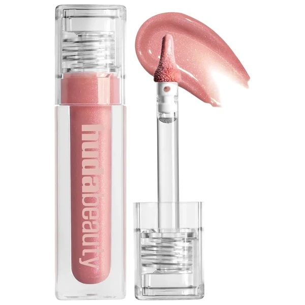 Блиск для губ HUDA BEAUTY Faux Filler Shiny Non-Sticky Lip Gloss Color: She Flirty - a sheer rosy, pink gloss Size 0.13 oz / 3.9 mL