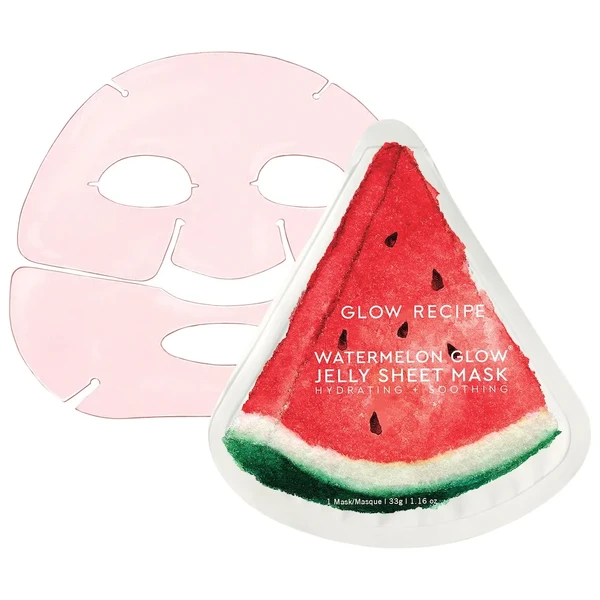 Зволожуюча маска з кавуном Glow Recipe Watermelon Glow Hydrating & Soothing Jelly Sheet Mask Size: 1.16 oz / 33 g