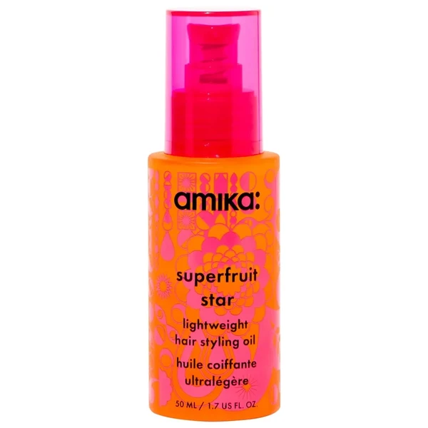 Легке масло для волосся, захист від тепла, блиск - amika Superfruit Star Lightweight Hair Styling Oil Size: 1.7 oz / 50 mL