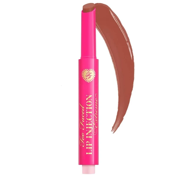 Блеск для губ увлажняющий Too Faced Lip Injection Extreme Plumping Clicks Lip Gloss Color: Velvet Crush - mid-tone nude brown Size 0.05 oz / 1.5 g