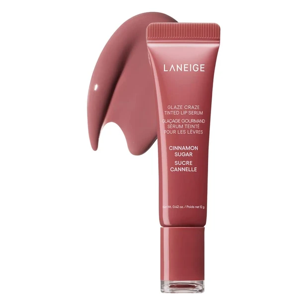 Тонуюча поліпептидна сироватка для губ LANEIGE Glaze Craze Tinted Polypeptide Lip Serum Color: Cinnamon Sugar - Mauve Pink Size .42 oz/12 g