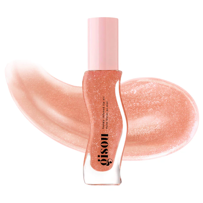 Купить Зволожуюча олія для губ з медом Gisou Honey Infused Hydrating Lip Oil Shimmer, Glazed Plum, 8 ml