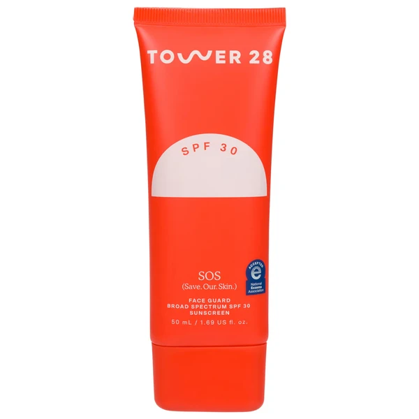 Мінеральний сонцезахисний крем для обличчя Tower 28 Beauty SOS FaceGuard SPF 30 Mineral Sunscreen Size: 1.7 oz/50 mL