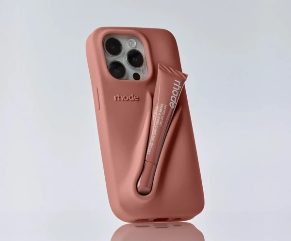 Силіконовий чохол rhode lip case - toast (• iPhone 13, 13 Pro, 13 Pro Max • iPhone 14, 14 Pro, 14 Pro Max • iPhone 15, 15 Pro, 15 Pro Max • iPhone 16 Pro та 16 Pro Max)