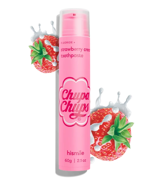 Відбілююча зубна паста HiSmile Chupa Chups Strawberry Cream Toothpaste LIMITED EDITION